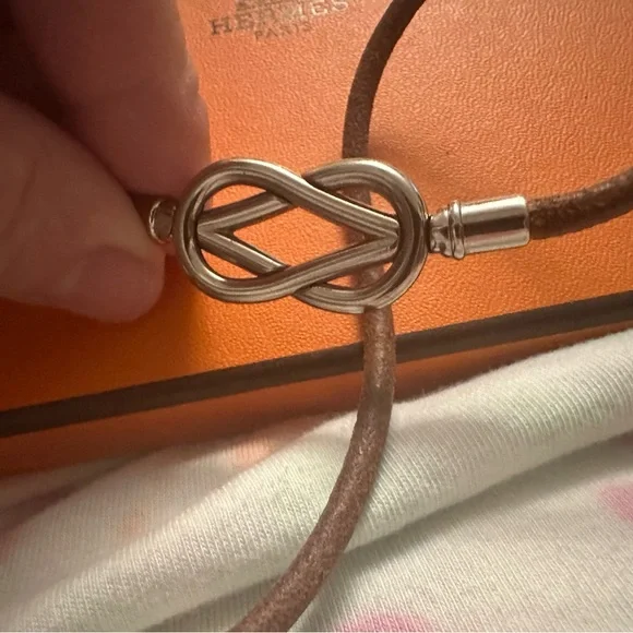 ✔️ Authentic Hermes Atame Interlocking Bracelet/Choker in excellent condition - Picture 3 of 11